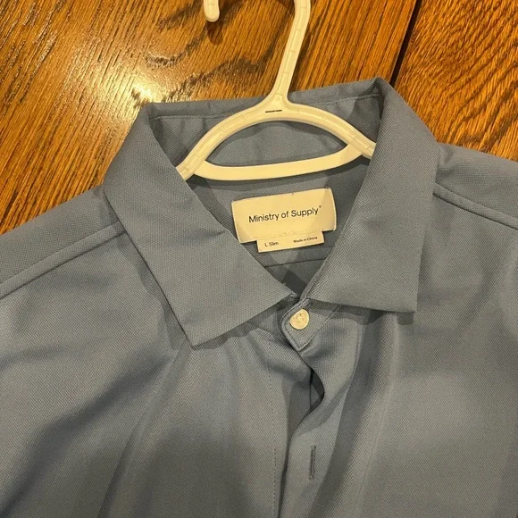 Ministry of Supply Blue Button-Up Shirt - Picture 2 of 7